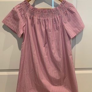 Vineyard Vines Striped Off-Shoulder Dress